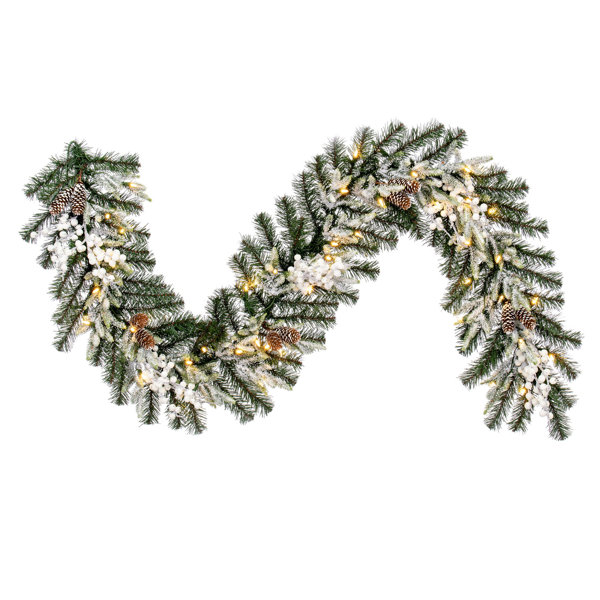 Primrue 72'' in. Lighted Faux Garland Wayfair